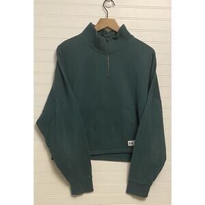 Under Armour Women's UA Playback Fleece Oversize 1/4 quarter zip L crop